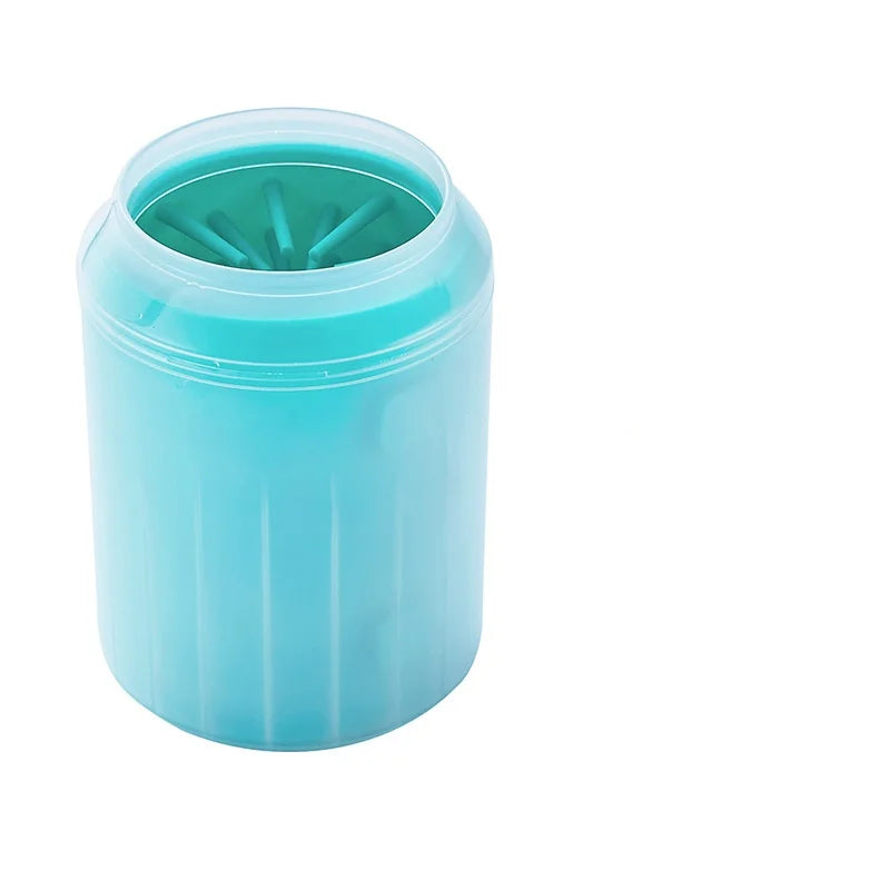 Nettoyeur de pattes de chien, peignes en Silicone souple, Portable, pour l'extérieur, lave-pieds pour animaux de compagnie, brosse de nettoyage des pattes, lavage rapide, seau de nettoyage des pieds