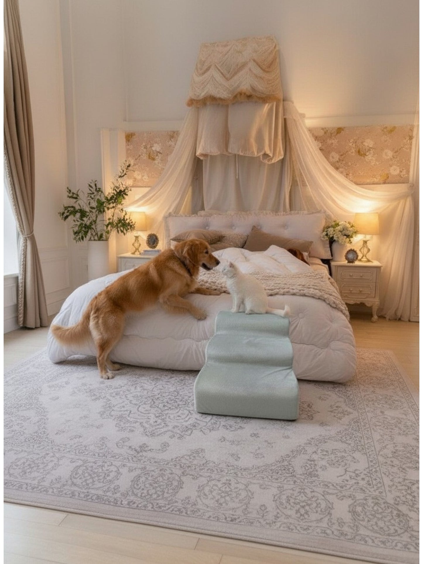 Rampe ergonomique pour chien et chat — Accès canapé et lit sans sauter
