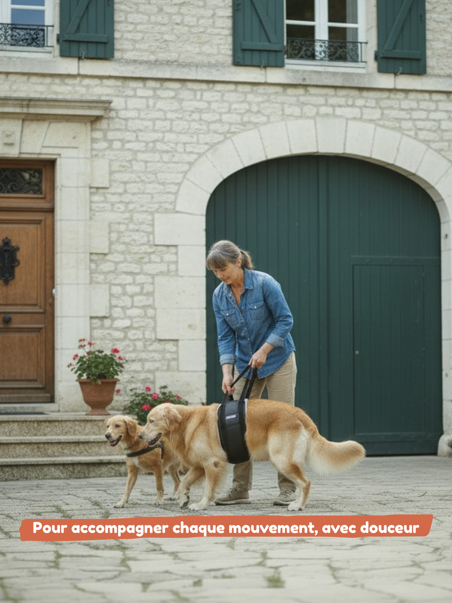 Harnais de soutien pour chien — Soulage les articulations, aide à la marche