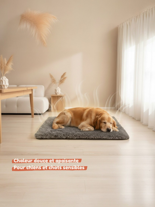 Tapis auto-chauffant sans électricité pour chien et chat — Chaleur naturelle, confort immédiat