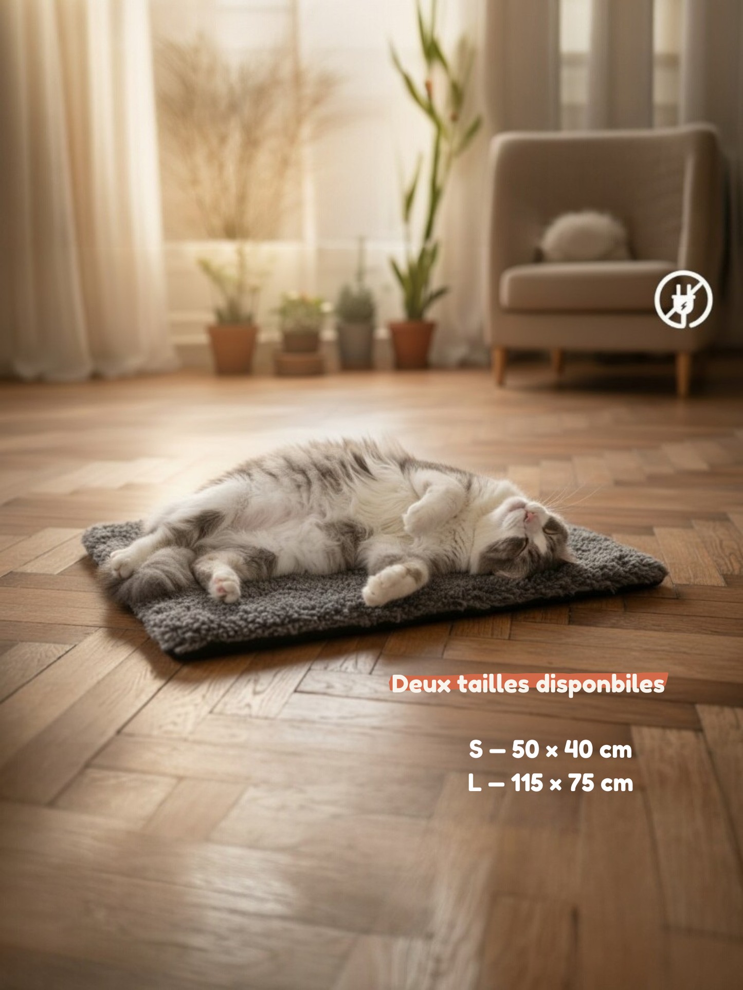 Tapis auto-chauffant sans électricité pour chien et chat — Chaleur naturelle, confort immédiat