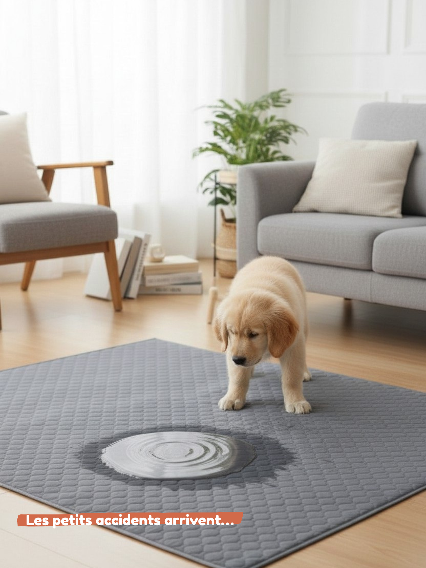 Tapis absorbant lavable pour chien et chat — Protection douce au quotidien