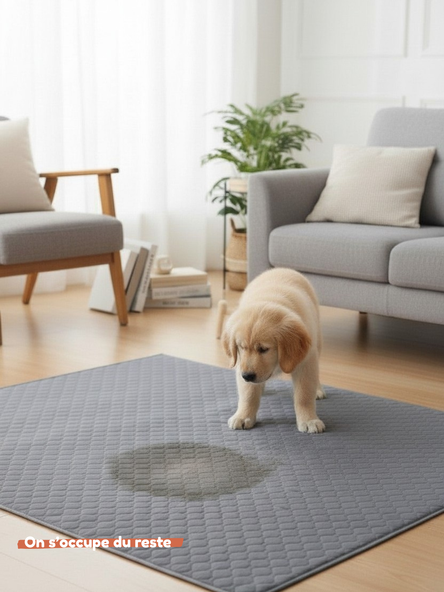 Tapis absorbant lavable pour chien et chat — Protection douce au quotidien
