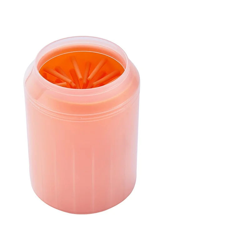 Nettoyeur de pattes de chien, peignes en Silicone souple, Portable, pour l'extérieur, lave-pieds pour animaux de compagnie, brosse de nettoyage des pattes, lavage rapide, seau de nettoyage des pieds