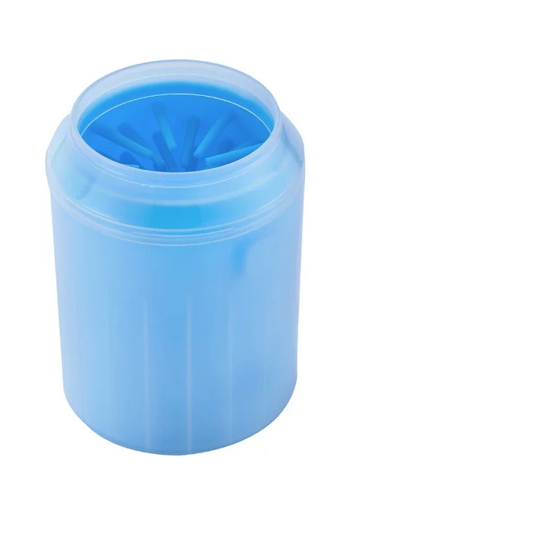 Nettoyeur de pattes de chien, peignes en Silicone souple, Portable, pour l'extérieur, lave-pieds pour animaux de compagnie, brosse de nettoyage des pattes, lavage rapide, seau de nettoyage des pieds